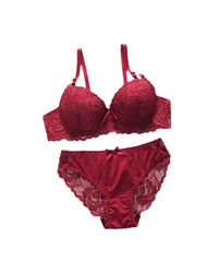 Comfortable Gathering Adjustment Lace Underwear Set