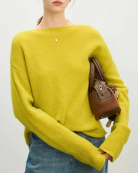 100% Wool Boat Collar Sweater