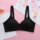 Adjustable cotton-spandex wire-free bra