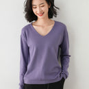 V-Neck Wool Blend Knitted Jumper