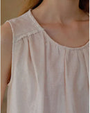 Light-colored Striped Loungewear Set