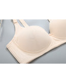 Adjustable cotton-spandex wire-free bra