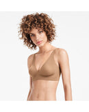 V-neck seamless rimless bra