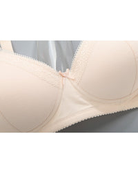 Adjustable cotton-spandex wire-free bra