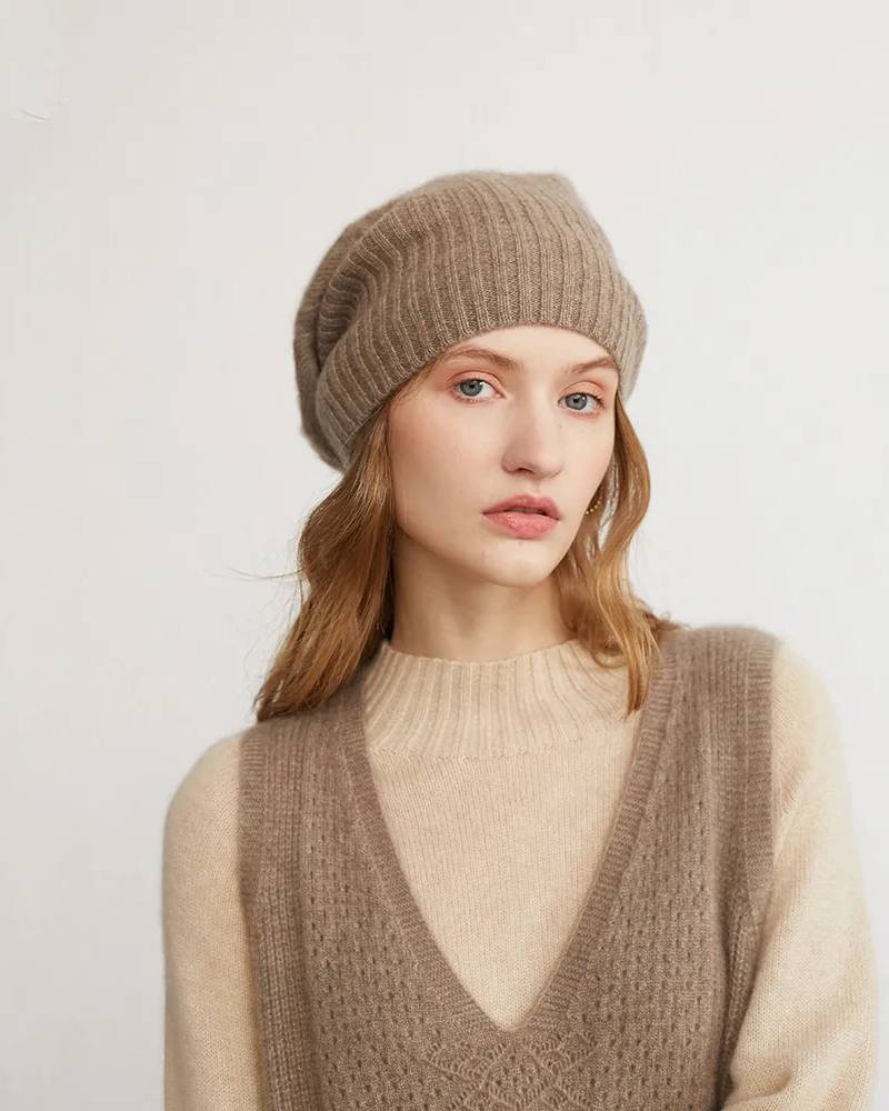 Basic 100% Cashmere Beanie