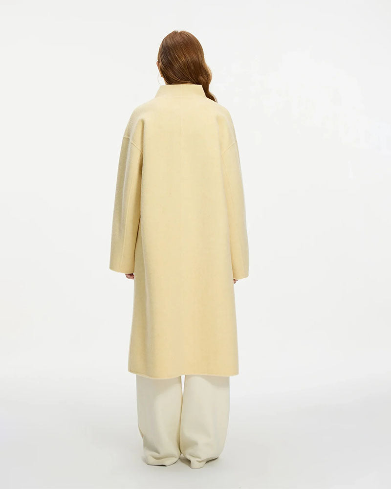 100% Wool Double Breasted Double-sided Coat