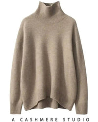Cashmere Turtleneck Pullover Sweater