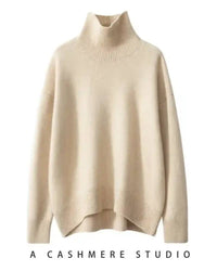 Cashmere Turtleneck Pullover Sweater