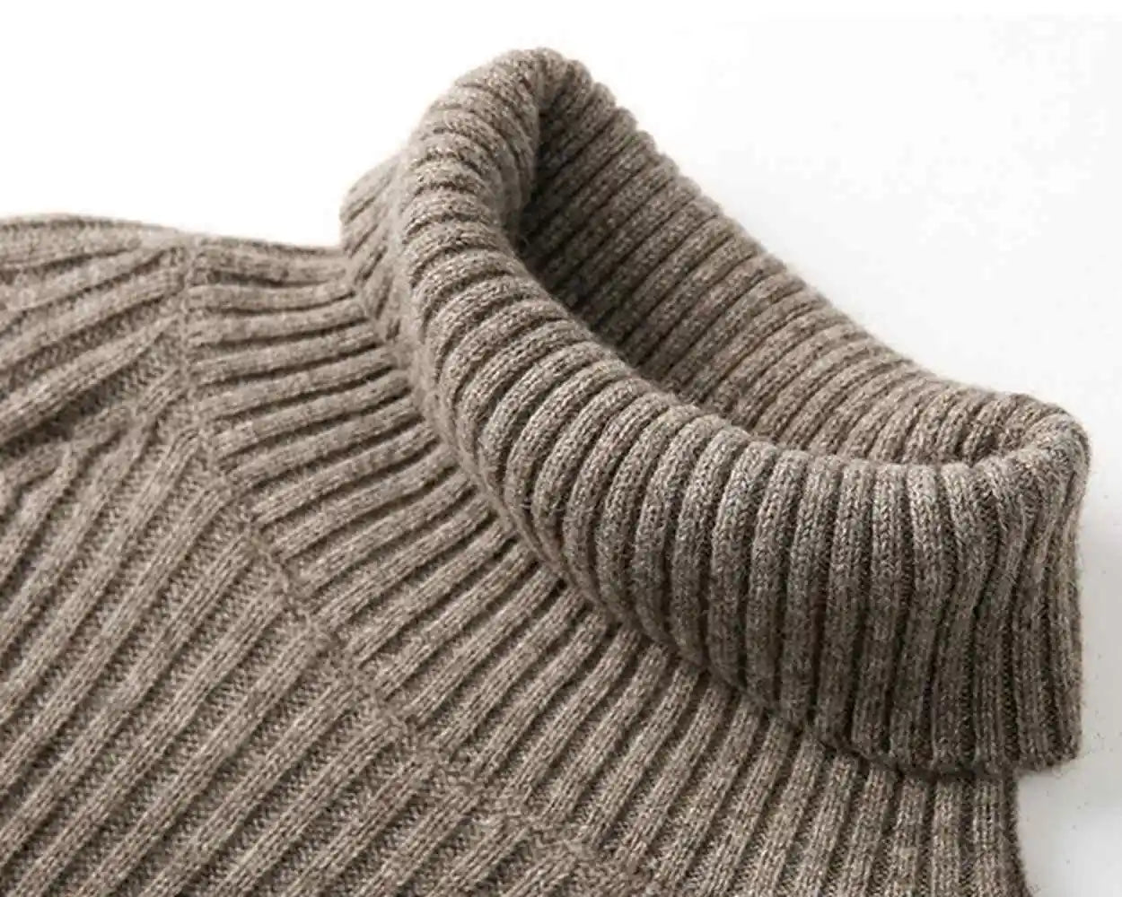 Thick Turtleneck Wool Sweater