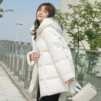 Loose Hooded Parka Jacket