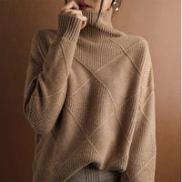 Pure Wool Solid Turtleneck Sweater