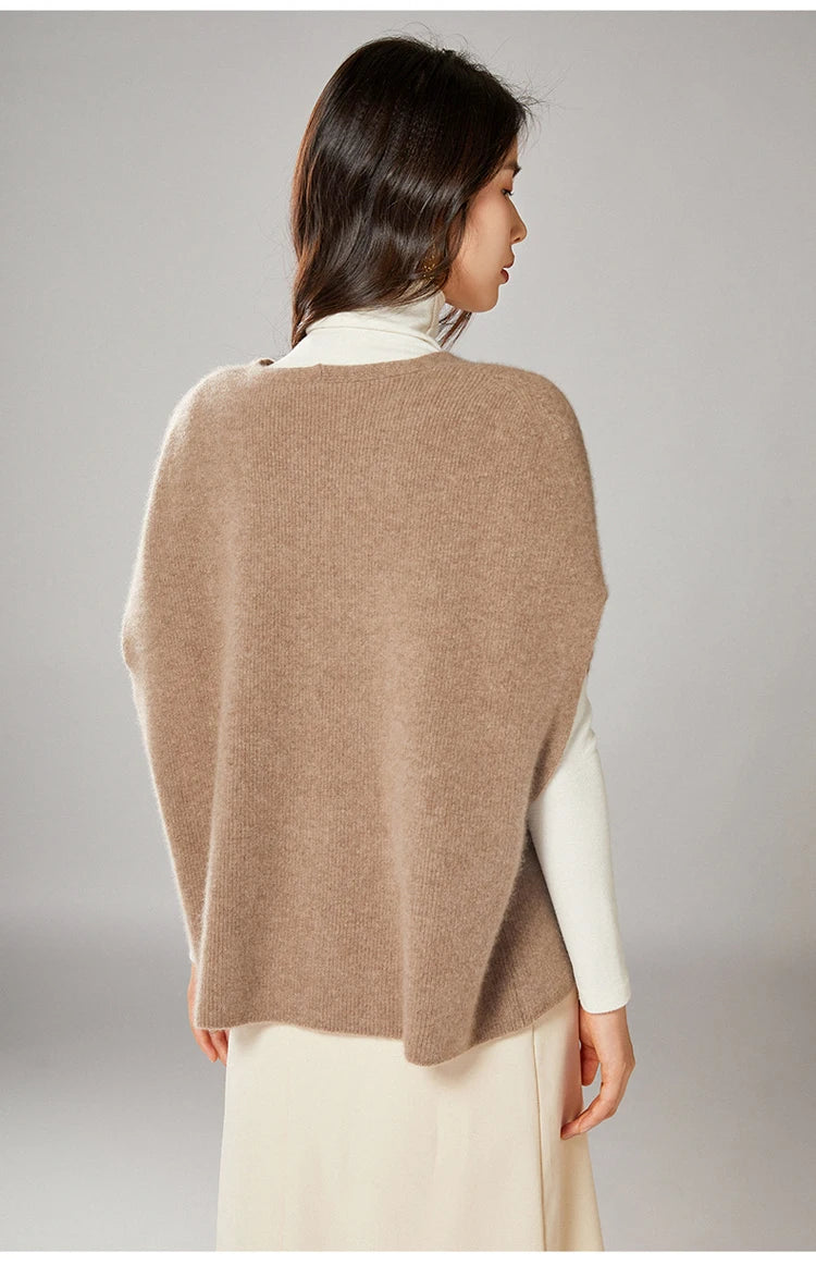 Oversized Wool Knitted Vest