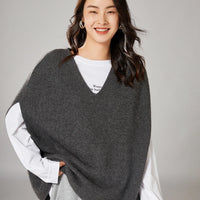 Oversized Wool Knitted Vest