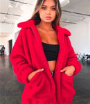 Teddy Fleece Faux Fur Jacket