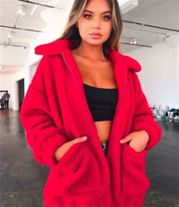 Teddy Fleece Faux Fur Jacket