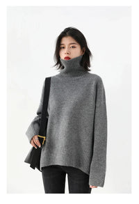 Loose Turtleneck Pullover Sweaters
