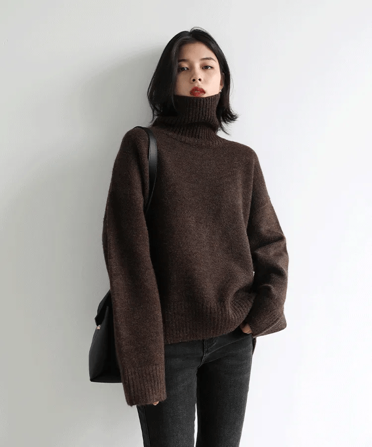Loose Turtleneck Pullover Sweaters