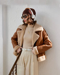 Fleece-lined Laps Casual Short Coat