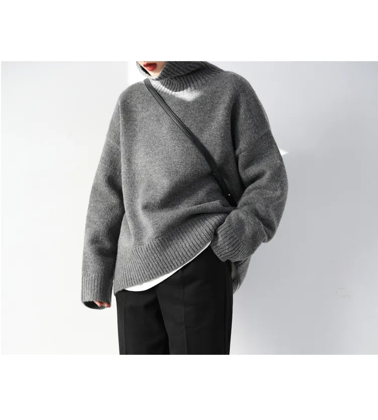 Loose Turtleneck Pullover Sweaters