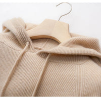 Wool Knitted Hooded Sweater