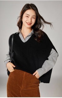 Oversized Wool Knitted Vest