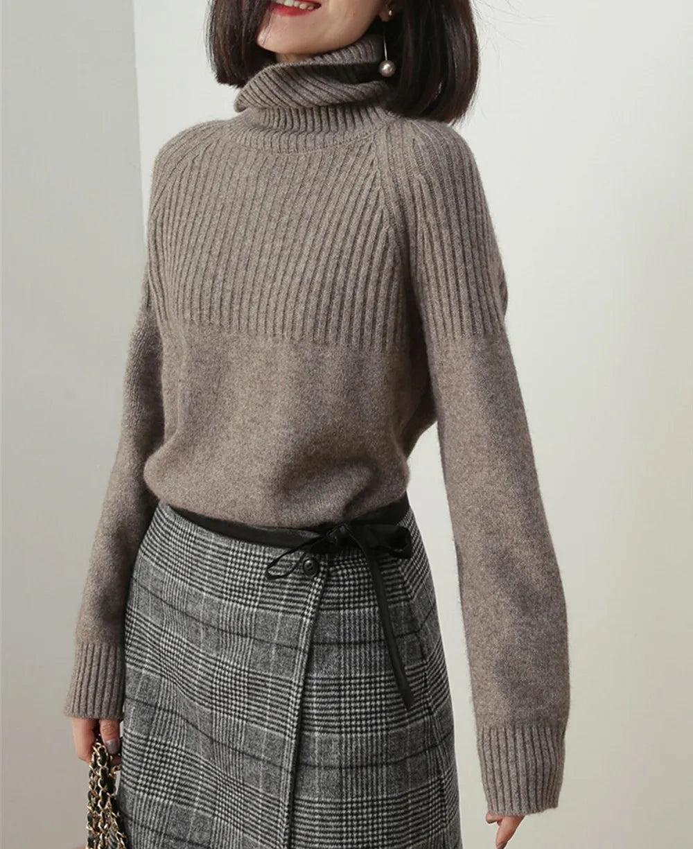 Thick Turtleneck Wool Sweater