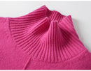 Turtleneck Solid Color Cashmere Sweater