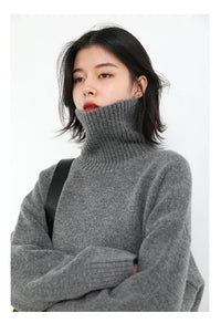 Loose Turtleneck Pullover Sweaters