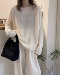 Oversized Cashmere Boatneck Sweater Gentle Herd