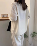 Oversized Cashmere Boatneck Sweater Gentle Herd