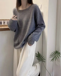 Oversized Cashmere Boatneck Sweater Gentle Herd