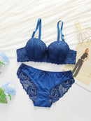 Comfortable Gathering Adjustment Lace Underwear Set