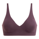 V-neck seamless rimless bra