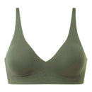 V-neck seamless rimless bra