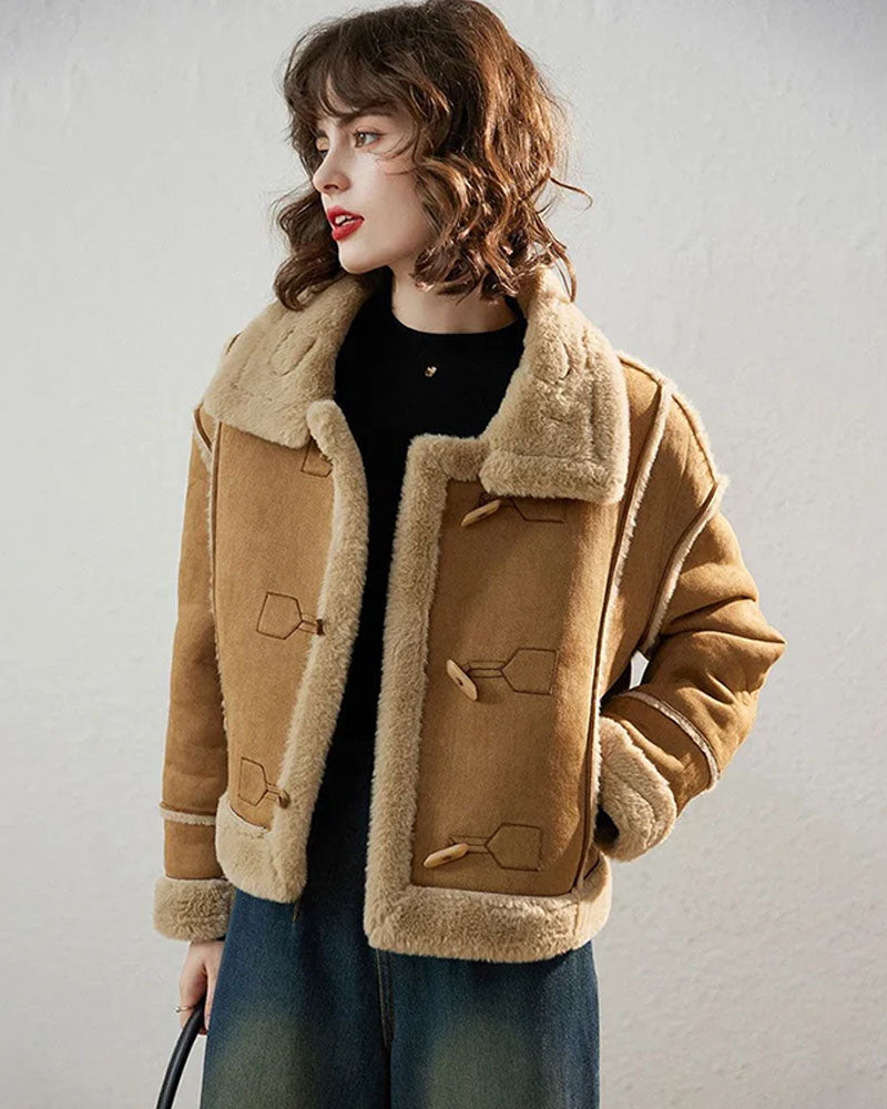 Plus Velvet Thickened Short Jacket