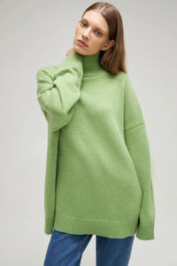 Oversized Casual Turtleneck Sweater