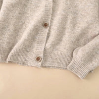 Wool Blend Soft Knitted Short Cardigan