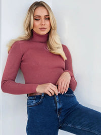 Knitted Basic Turtleneck Sweaters