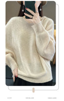 Hooded 100% Wool Knitted Sweater