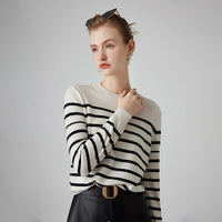 Striped Wool Pullover Sweater