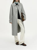 New Chinese Style 100% Wool Long Coats