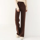 100% Wool Knitted Straight Leg Pants