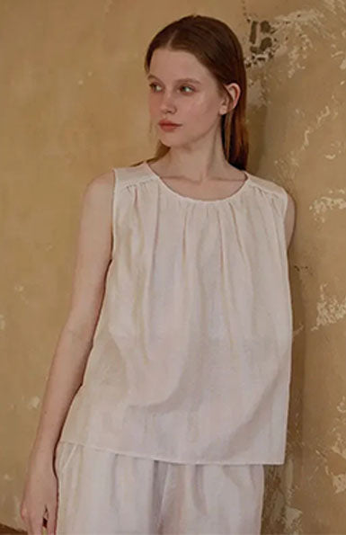 Light-colored Striped Loungewear Set