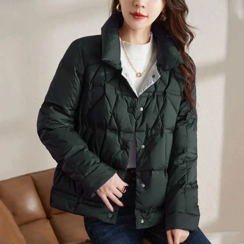 Ultralight Thin Slim Short Down Coat