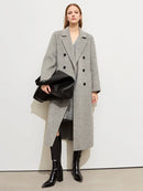 Minimalist Blazer Collar Woolen Long Coat