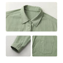 Oversized Long-sleeved Cotton Shirt