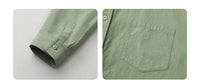 Oversized Long-sleeved Cotton Shirt
