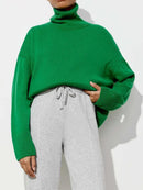 Turtleneck Oversized Pullover Sweater