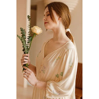 Printed Sweet Satin Sleep Dress