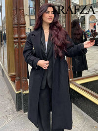 Oversized Double-Breasted Maxi Wool Coat